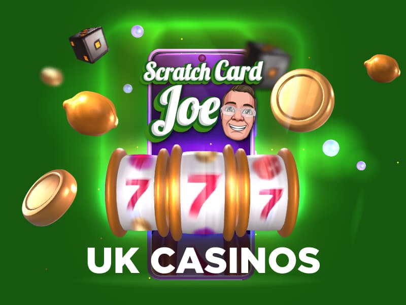 Slot reels, gold coins and dice on the felt